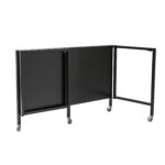 47 Inch Black Writing Desk With Foldable Design 15 47 Inch Black Writing Desk With Foldable Design