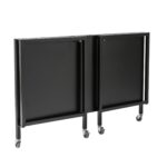 47 Inch Black Writing Desk With Foldable Design 16 47 Inch Black Writing Desk With Foldable Design