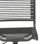 35-Inch Black Adjustable Swivel Bungee Rolling Office Chair 10 35-Inch Black Adjustable Swivel Bungee Rolling Office Chair