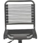 35-Inch Black Adjustable Swivel Bungee Rolling Office Chair 11 35-Inch Black Adjustable Swivel Bungee Rolling Office Chair