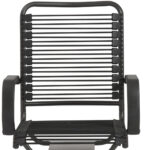 43 Inch Adjustable Bungee Back Task Chair With Steel Frame