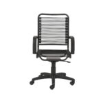 43 Inch Adjustable Bungee Back Task Chair With Steel Frame