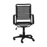 Black Adjustable Swivel Bungee Office Chair With Lumbar Support 6 Black Adjustable Swivel Bungee Office Chair With Lumbar Support