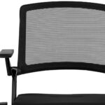 33.86-Inch Black Mesh Office Chair with Flip-Up Arms (Set of 2) 8 33.86-Inch Black Mesh Office Chair with Flip-Up Arms (Set of 2)