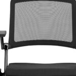 34.65-Inch Black Mesh Rolling Office Chair with Flip-Up Arms (Set of 2) 7 34.65-Inch Black Mesh Rolling Office Chair with Flip-Up Arms (Set of 2)