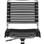 37-Inch Black and Silver Adjustable Swivel Bungee Office Chair 8 37-Inch Black and Silver Adjustable Swivel Bungee Office Chair