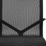 Adjustable Black and Silver Mesh Swivel Office Chair