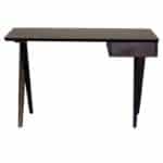 48 Inch Brown Solid Wood Writing Desk With Drawer