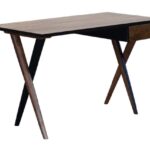 48 Inch Brown Solid Wood Writing Desk With Drawer