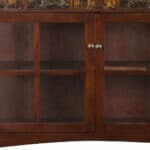 Rustic Brown Wood Sideboard with Glass Doors and Storage 18 Rustic Brown Wood Sideboard with Glass Doors and Storage