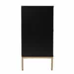 Black and Gold Harlequin Sideboard Cabinet with Adjustable Shelves