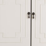 White Solid Wood Sideboard with Shelves and Doors (1) 16 White Solid Wood Sideboard with Shelves and Doors (1)