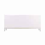 White and Gold Contemporary Sideboard with Shelves and Doors