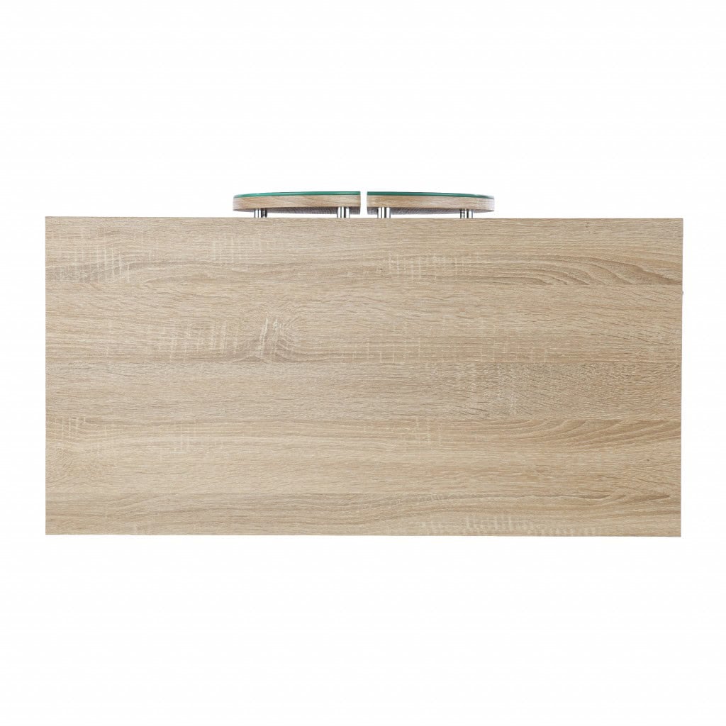 Natural and Chrome Mirrored Double Door Bar Cabinet 32 Inch 7 Natural and Chrome Mirrored Double Door Bar Cabinet 32 Inch - Image 7