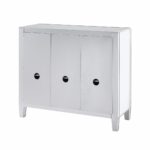 Silver Glass Sideboard with Three Drawers and Three Doors 15 Silver Glass Sideboard with Three Drawers and Three Doors