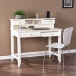Creamy White Traditional Secretary Writing or Computer Desk 15 Creamy White Traditional Secretary Writing or Computer Desk
