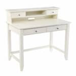 Creamy White Traditional Secretary Writing or Computer Desk 11 Creamy White Traditional Secretary Writing or Computer Desk