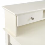 Creamy White Traditional Secretary Writing or Computer Desk 14 Creamy White Traditional Secretary Writing or Computer Desk
