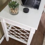 White Writing Desk With Two Drawers and Rectangular Top 16 White Writing Desk With Two Drawers and Rectangular Top