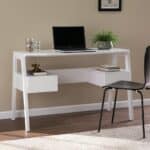 48-Inch White Writing Desk With Two Drawers for Home Offices 18 48-Inch White Writing Desk With Two Drawers for Home Offices