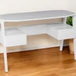 48-Inch White Writing Desk With Two Drawers for Home Offices 10 48-Inch White Writing Desk With Two Drawers for Home Offices