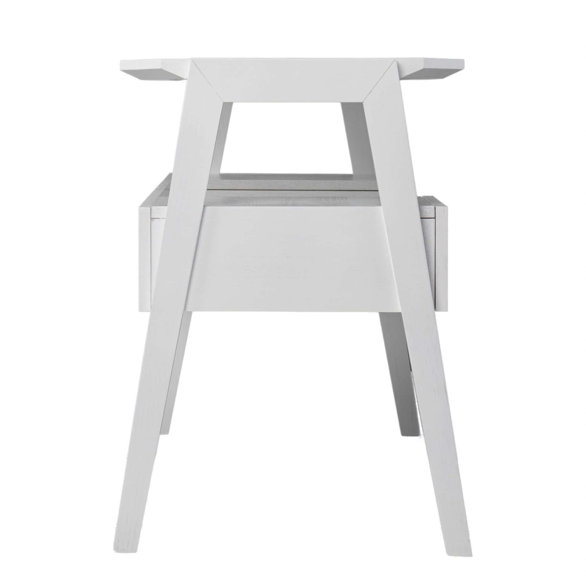 48-Inch White Writing Desk With Two Drawers for Home Offices 4 48-Inch White Writing Desk With Two Drawers for Home Offices - Image 4