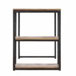 50 Inch Brown and Black Reclaimed Wood Writing Desk 14 50 Inch Brown and Black Reclaimed Wood Writing Desk