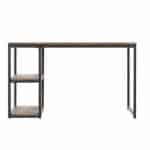 50 Inch Brown and Black Reclaimed Wood Writing Desk 16 50 Inch Brown and Black Reclaimed Wood Writing Desk
