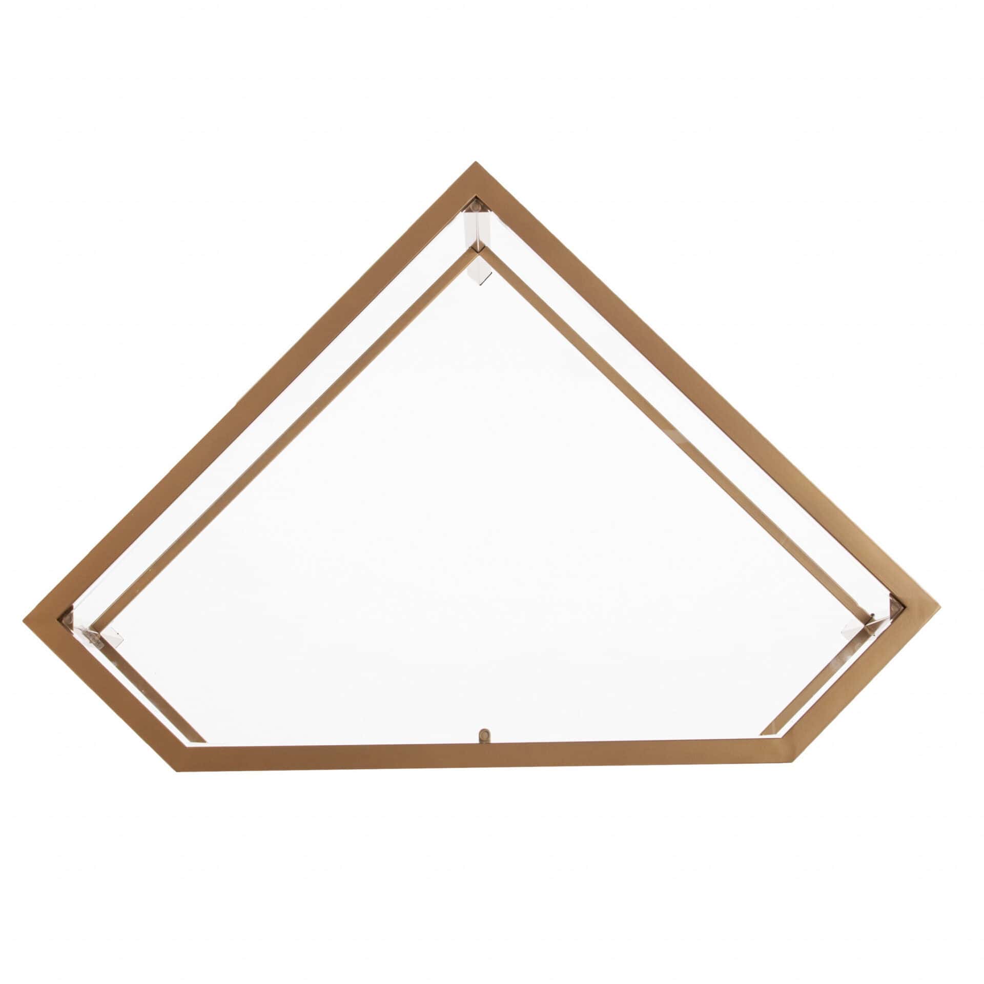 Gold Glass Corner Desk with Metal Base for Small Spaces 8 Gold Glass Corner Desk with Metal Base for Small Spaces - Image 8