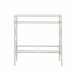 Clear and White Glass Writing Desk for Home Office Spaces 10 Clear and White Glass Writing Desk for Home Office Spaces