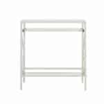 Clear and White Glass Writing Desk for Home Office Spaces 14 Clear and White Glass Writing Desk for Home Office Spaces