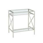 Clear and White Glass Writing Desk for Home Office Spaces 15 Clear and White Glass Writing Desk for Home Office Spaces