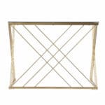 Clear and Gold Glass Writing Desk with Sled Base Design 13 Clear and Gold Glass Writing Desk with Sled Base Design
