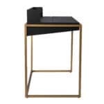 Black and Gold Adjustable Height Writing Desk with Rustic Style 13 Black and Gold Adjustable Height Writing Desk with Rustic Style