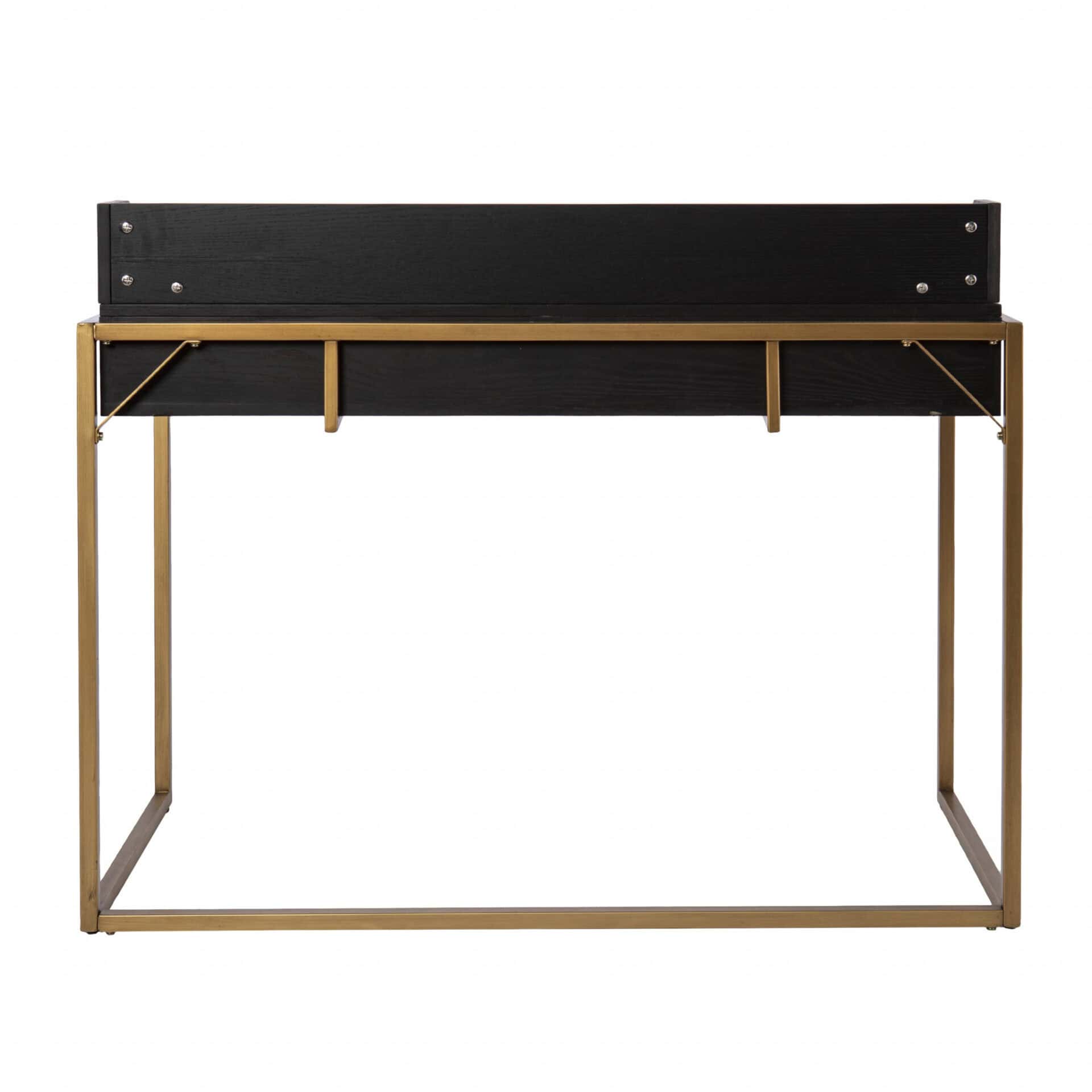 Black and Gold Adjustable Height Writing Desk with Rustic Style 5 Black and Gold Adjustable Height Writing Desk with Rustic Style - Image 5