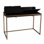 Black and Gold Adjustable Height Writing Desk with Rustic Style 16 Black and Gold Adjustable Height Writing Desk with Rustic Style