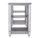 Silver Mirrored Desk with Shelves and Sleek Modern Design 14 Silver Mirrored Desk with Shelves and Sleek Modern Design