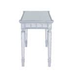 Silver Mirrored Writing Desk with Drawers 47 Inches Wide 13 Silver Mirrored Writing Desk with Drawers 47 Inches Wide