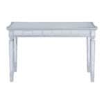 Silver Mirrored Writing Desk with Drawers 47 Inches Wide 14 Silver Mirrored Writing Desk with Drawers 47 Inches Wide