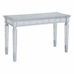 Silver Mirrored Writing Desk with Drawers 47 Inches Wide 15 Silver Mirrored Writing Desk with Drawers 47 Inches Wide