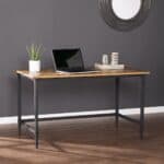 Natural Reclaimed Wood and Black Writing Desk for Small Spaces 18 Natural Reclaimed Wood and Black Writing Desk for Small Spaces