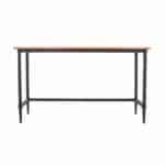 Natural Reclaimed Wood and Black Writing Desk for Small Spaces 11 Natural Reclaimed Wood and Black Writing Desk for Small Spaces
