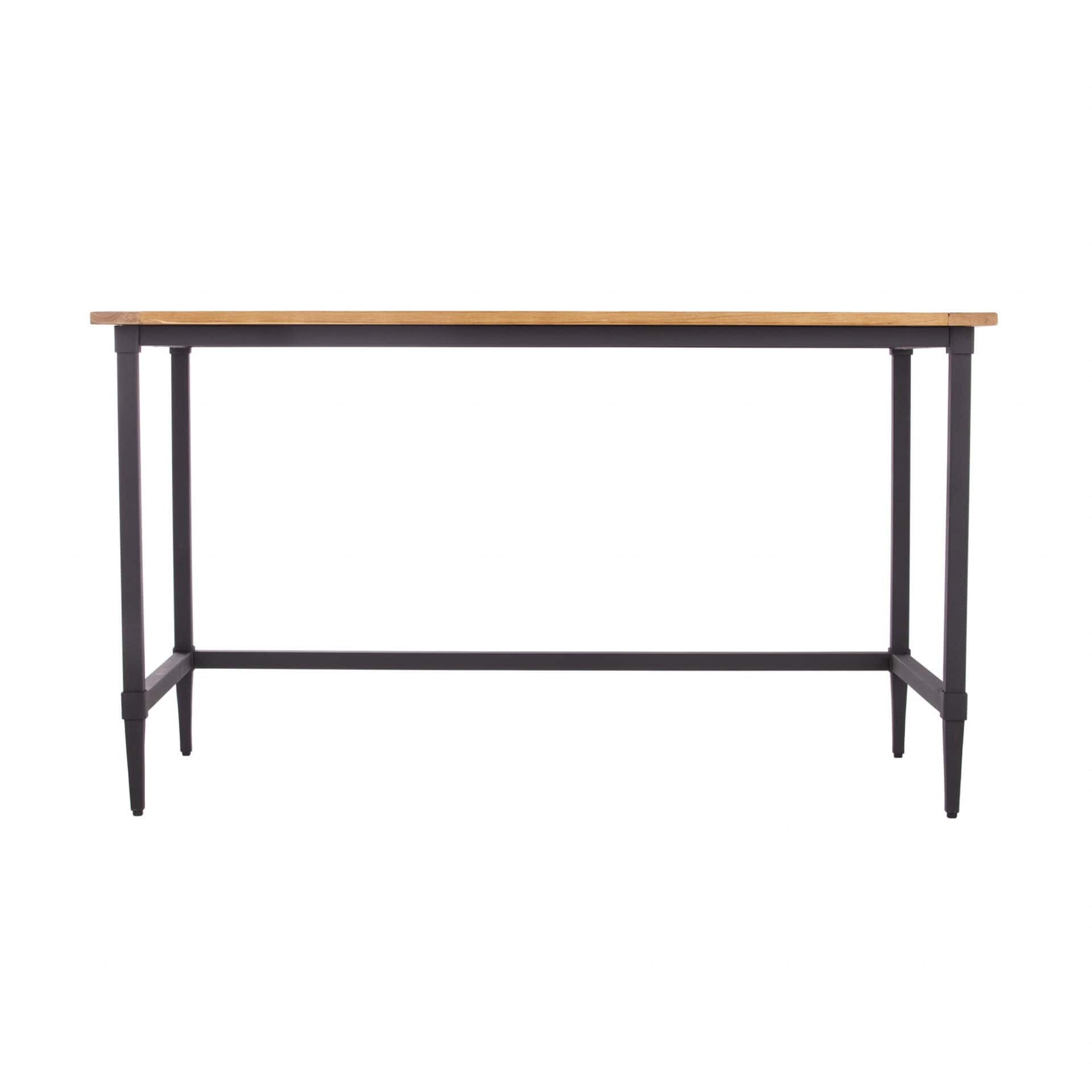 Natural Reclaimed Wood and Black Writing Desk for Small Spaces 2 Natural Reclaimed Wood and Black Writing Desk for Small Spaces - Image 2