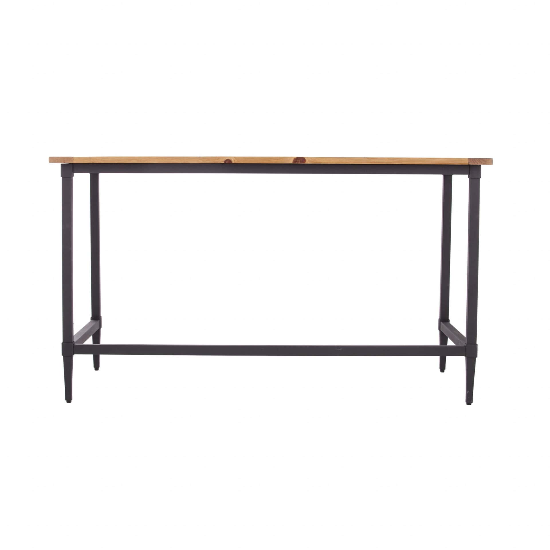 Natural Reclaimed Wood and Black Writing Desk for Small Spaces 5 Natural Reclaimed Wood and Black Writing Desk for Small Spaces - Image 5