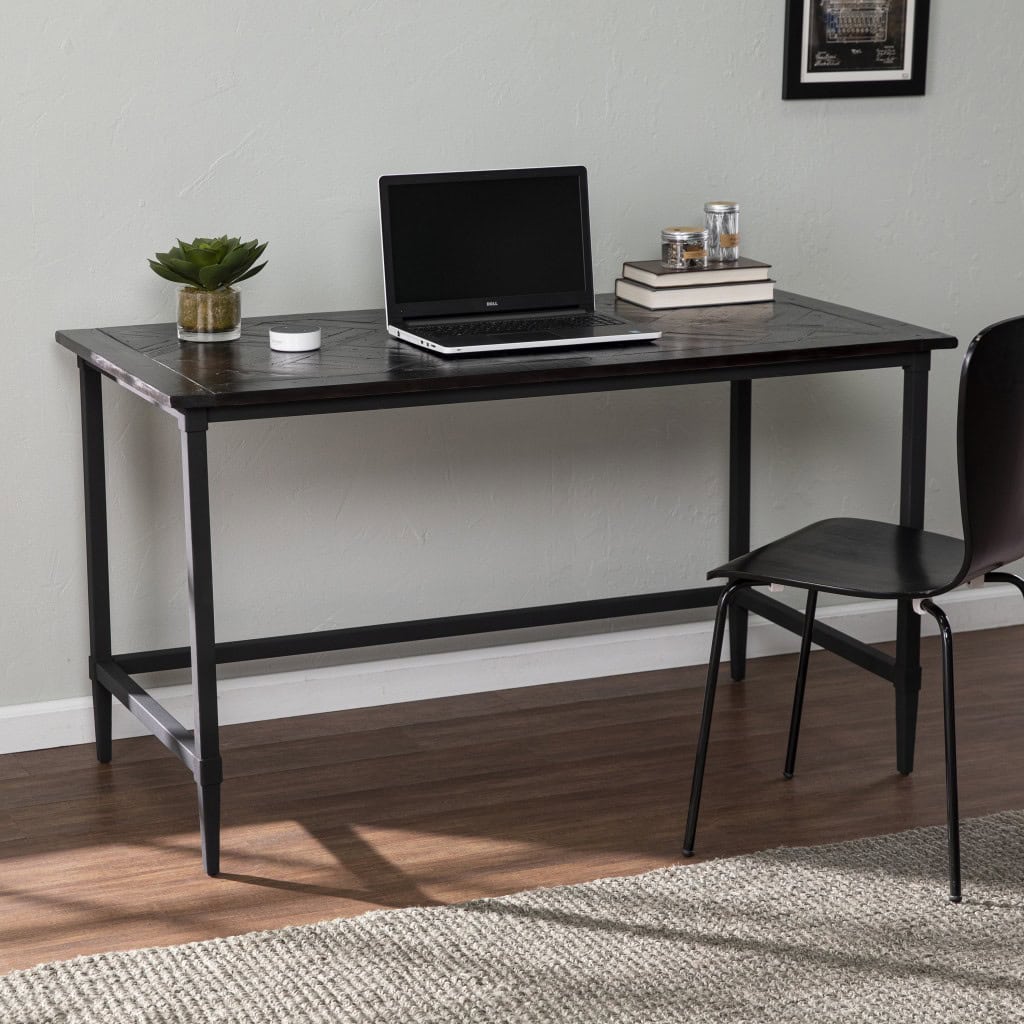 Reclaimed Wood and Metal Black Desk for Home Office 7 Reclaimed Wood and Metal Black Desk for Home Office - Image 7