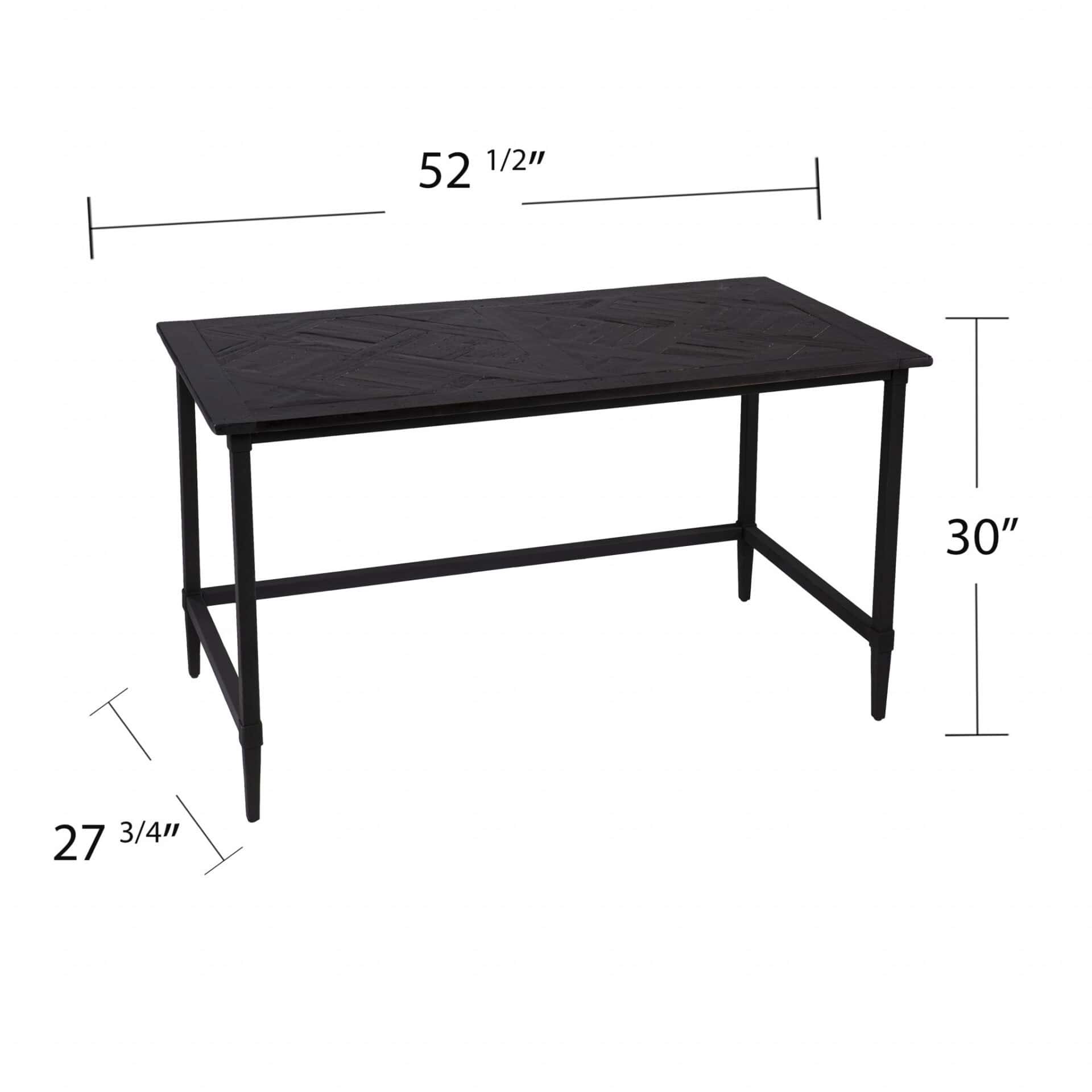 Reclaimed Wood and Metal Black Desk for Home Office 9 Reclaimed Wood and Metal Black Desk for Home Office - Image 9