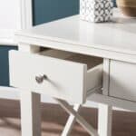 White Poplar Solid Wood Writing Desk With Three Drawers 18 White Poplar Solid Wood Writing Desk With Three Drawers