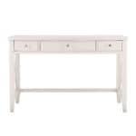 White Poplar Solid Wood Writing Desk With Three Drawers 10 White Poplar Solid Wood Writing Desk With Three Drawers