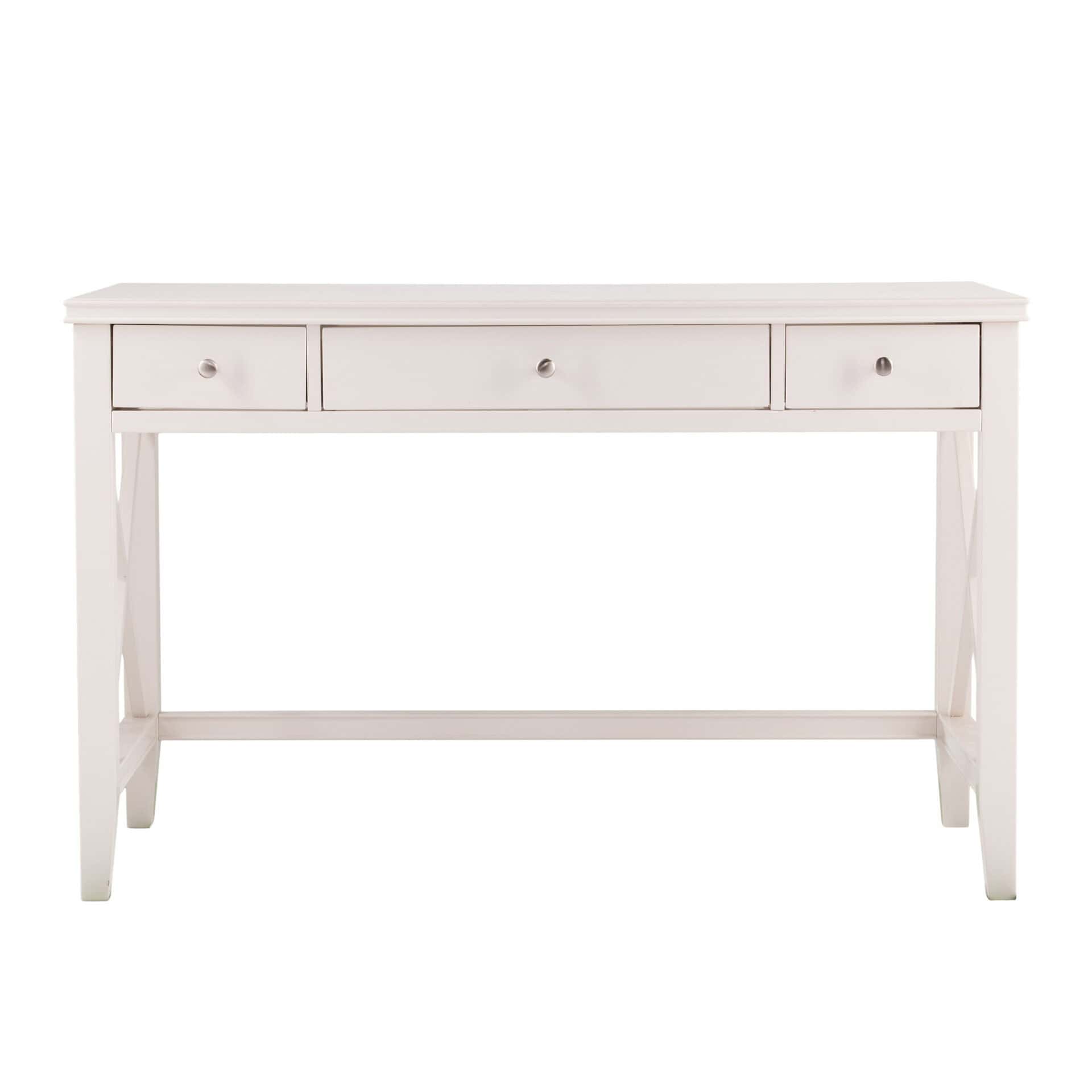 White Poplar Solid Wood Writing Desk With Three Drawers 1 White Poplar Solid Wood Writing Desk With Three Drawers