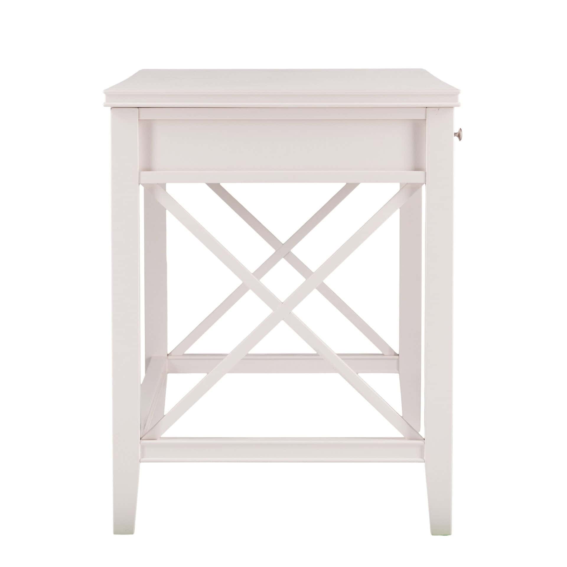 White Poplar Solid Wood Writing Desk With Three Drawers 3 White Poplar Solid Wood Writing Desk With Three Drawers - Image 3